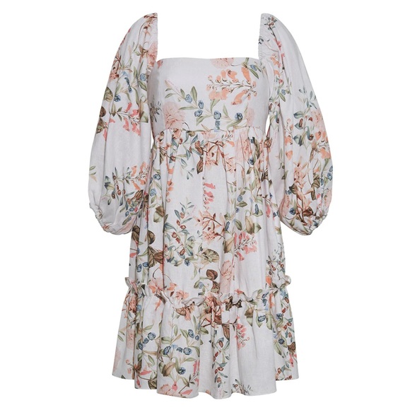 Cara Cara Sip Sip Dress in Trellis Ivory - Picture 1 of 3